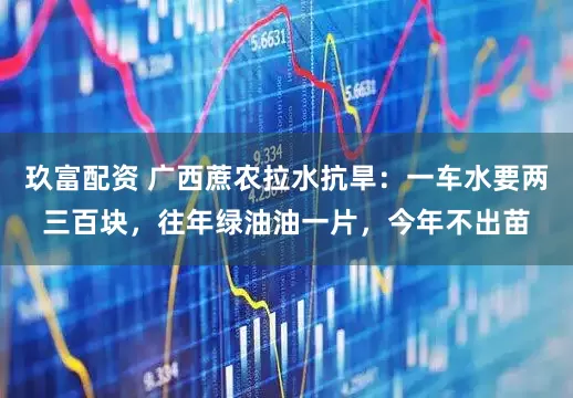 玖富配资 广西蔗农拉水抗旱：一车水要两三百块，往年绿油油一片，今年不出苗